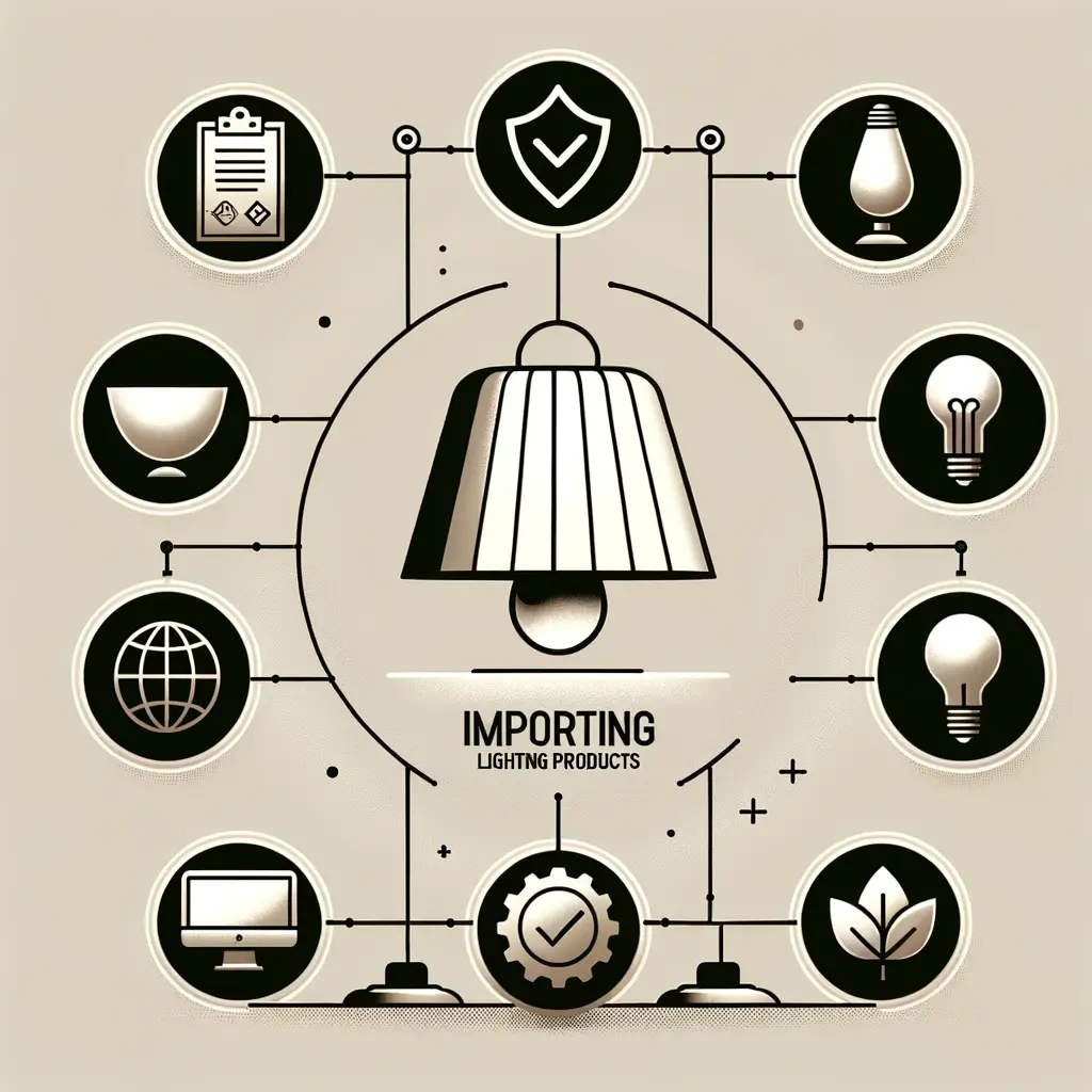 Normas e certificações para importação de produtos de iluminação.