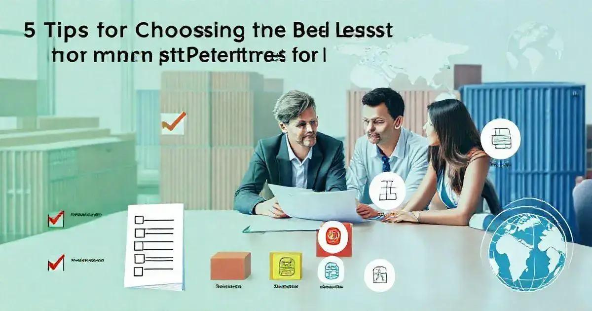 5 Dicas para Escolher o Melhor Parceiro Logístico na Importação