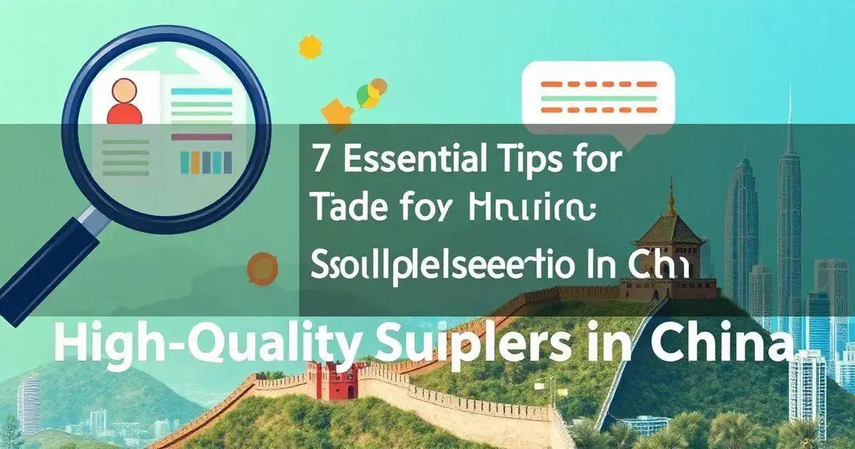 7 Dicas Essenciais para Identificar Fornecedores de Alta Qualidade na China