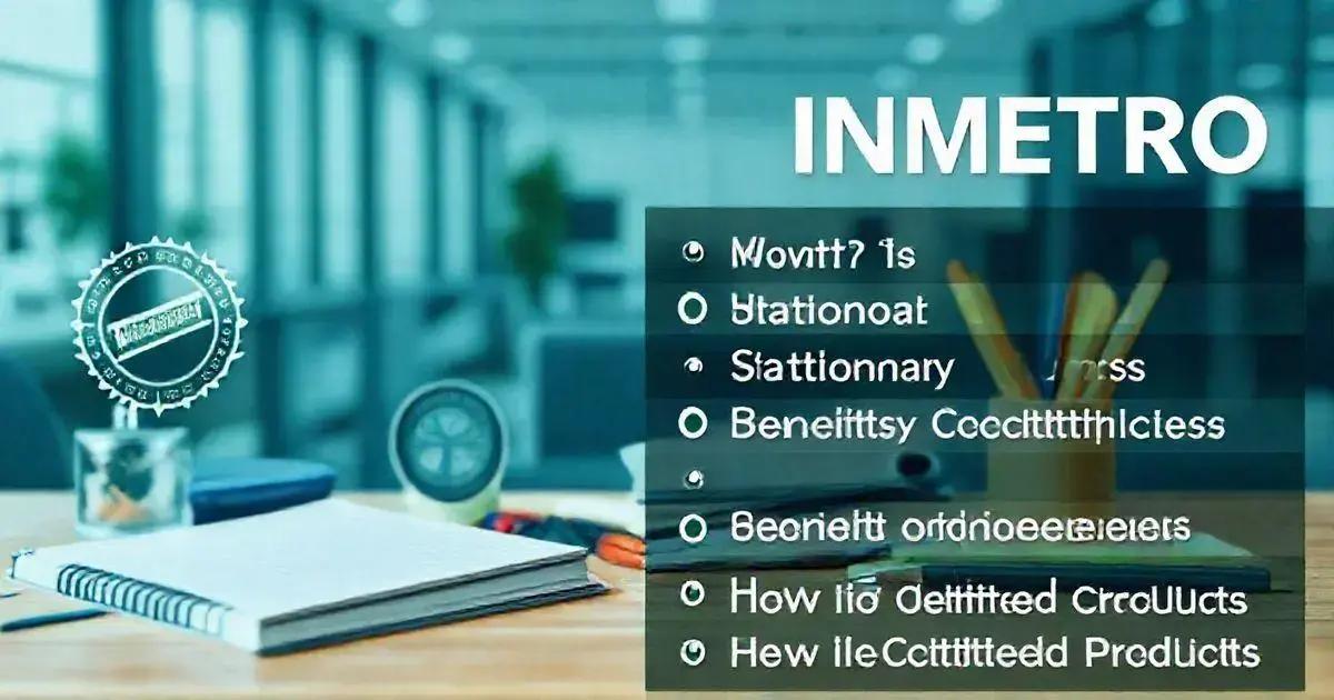 Benefícios da certificação INMETRO