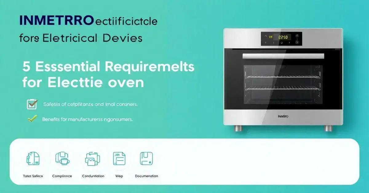 Certificação INMETRO para Dispositivos Elétricos: 5 Requisitos Essenciais para Fornos Elétricos