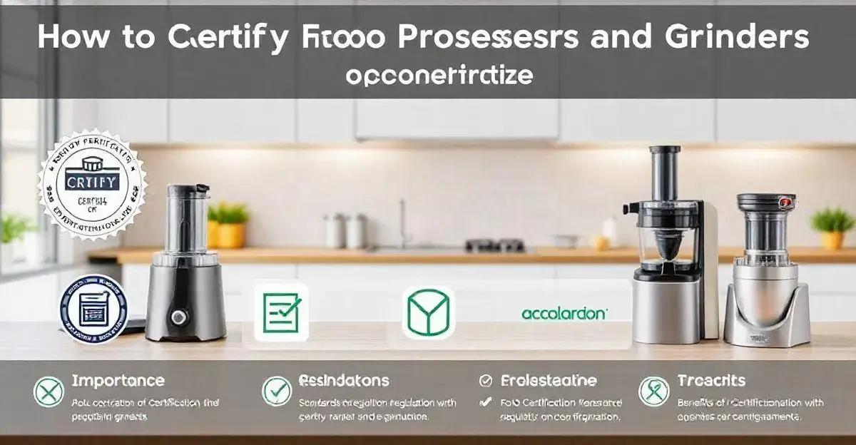 Como Certificar Processadores e Trituradores de Alimentos: Guia Completo