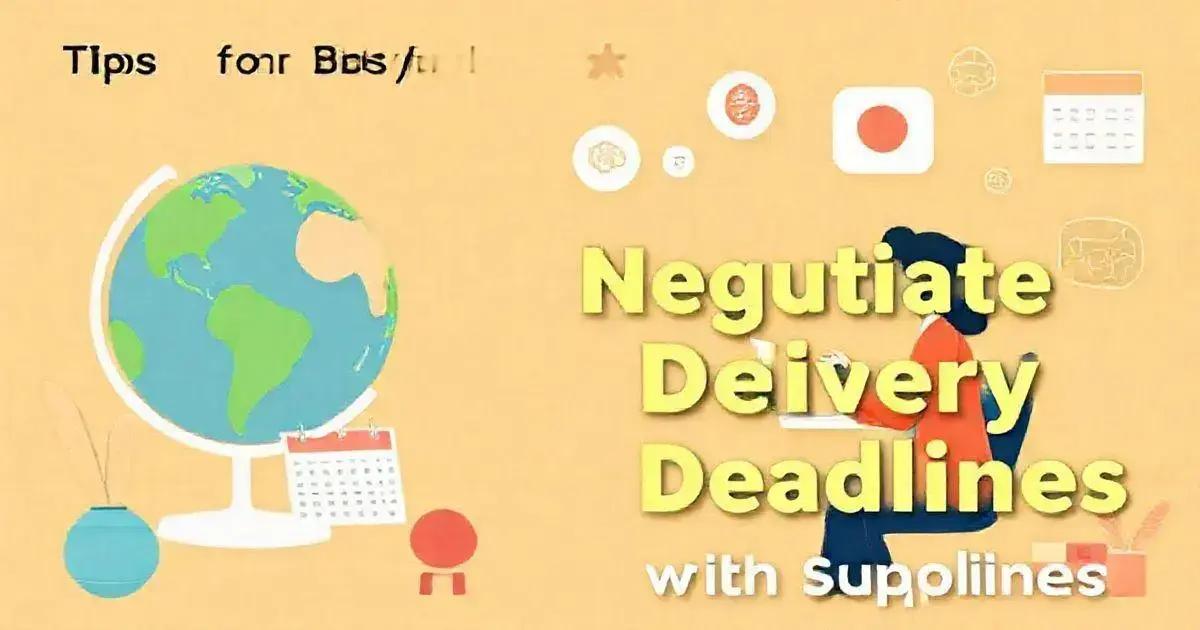 Dicas de Como Comprar na China: Negocie Prazos de Entrega