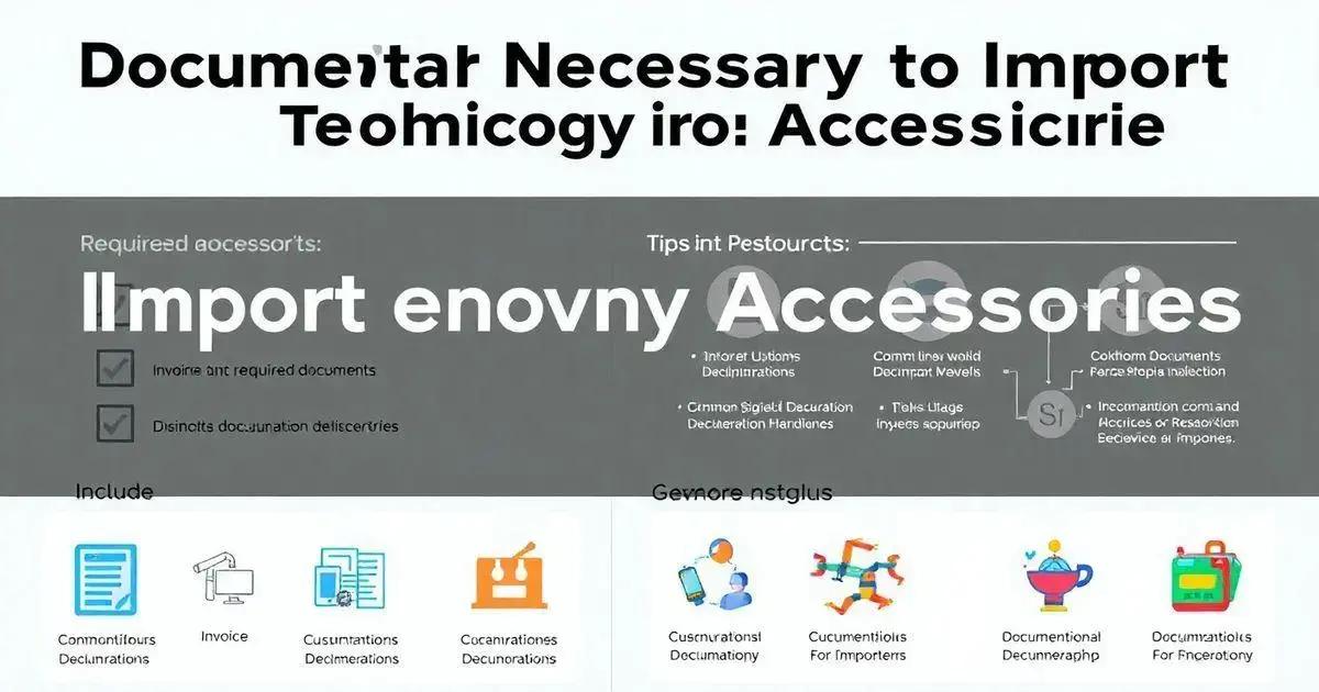 Documentação Necessária para Importar Acessórios de Tecnologia