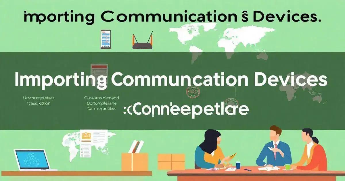Importação de Dispositivos de Comunicação: Guia Completo