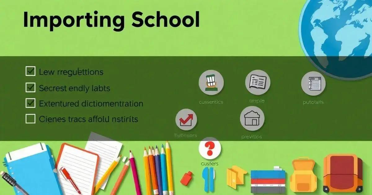 Importação de Materiais Escolares: Regras e Cuidados Essenciais