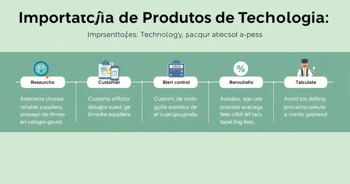 Importação de Produtos de Tecnologia: Guia Completo Passo a Passo