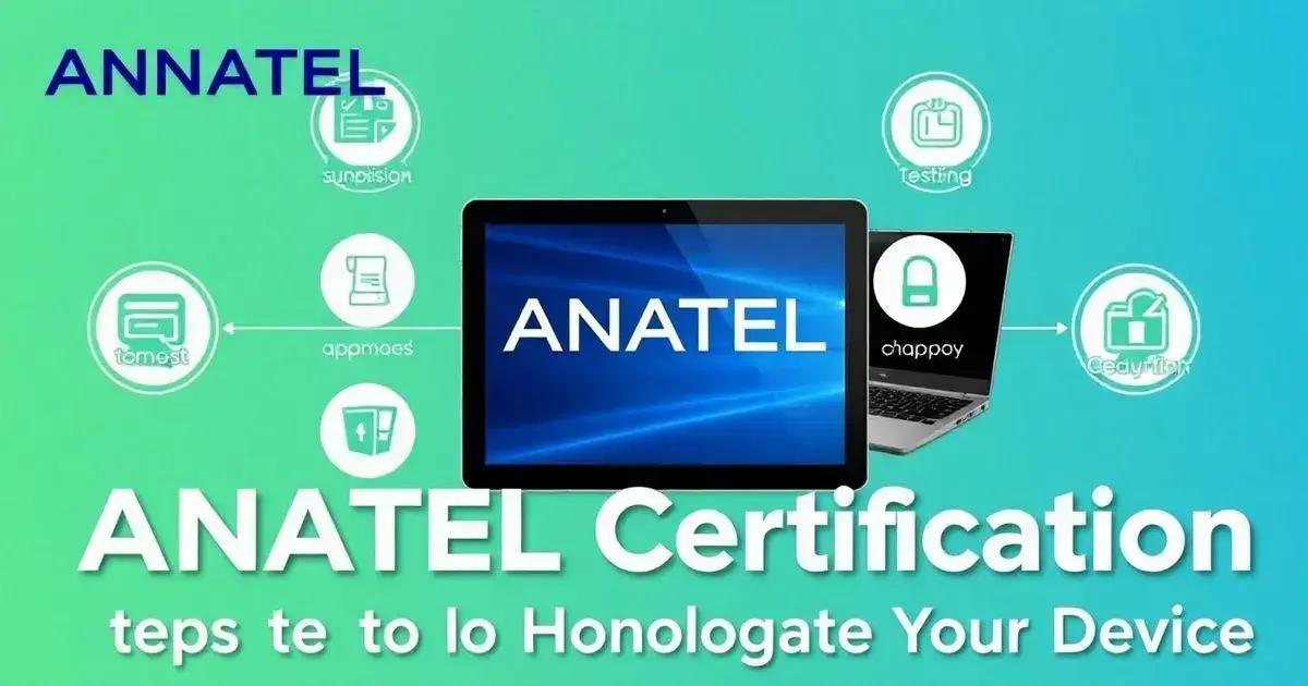 Passos para homologar seu dispositivo