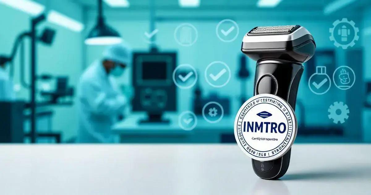 Processo de certificação para aparelhos de barbear