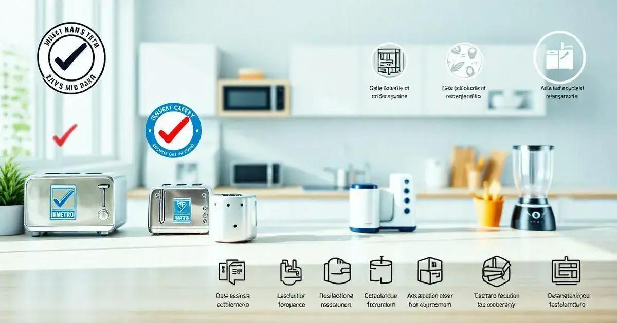 Processo de certificação para itens de cozinha elétrica