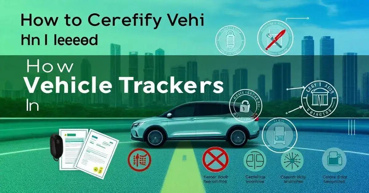 Processo de certificação para rastreadores