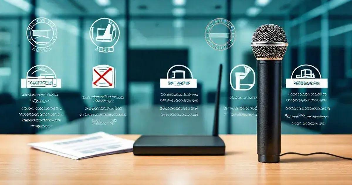 Requisitos Técnicos para Microfones Sem Fio
