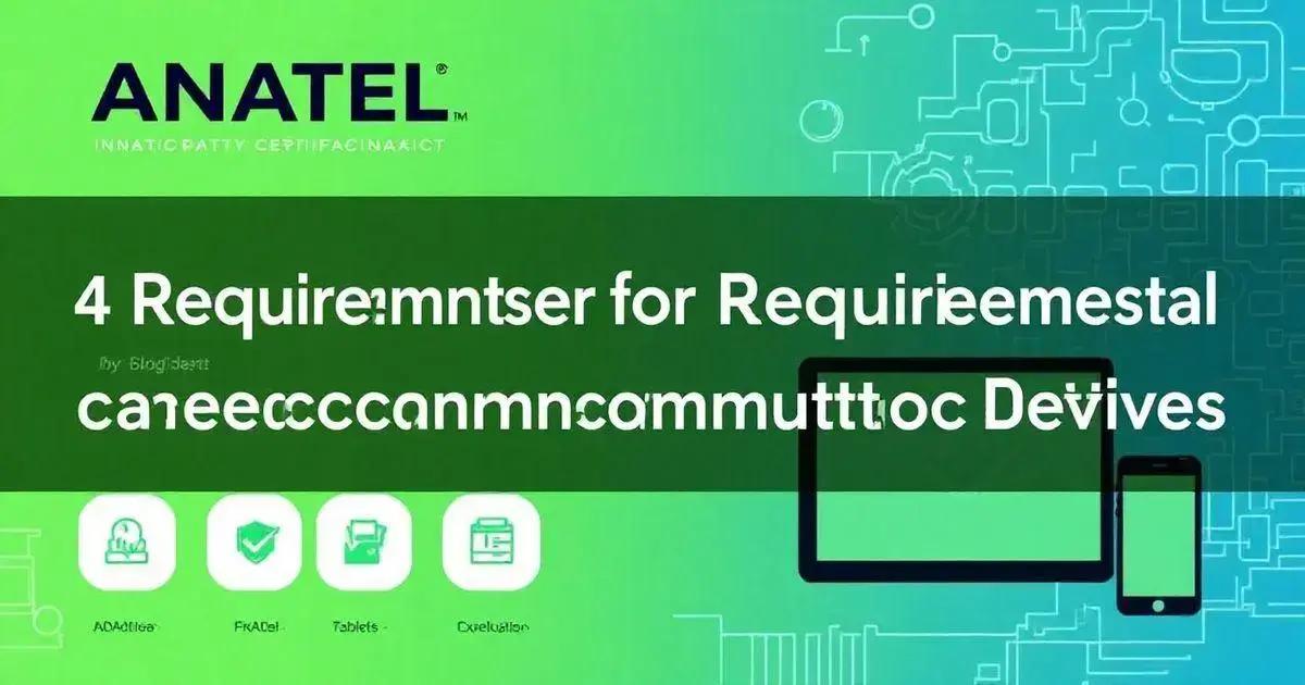 Sobre ANATEL: 4 Exigências para Certificação de Dispositivos