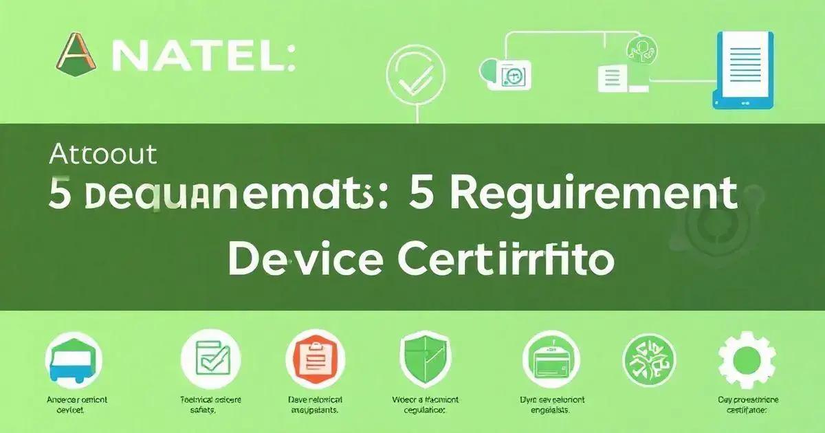 Sobre ANATEL: 5 Exigências para Certificação de Dispositivos