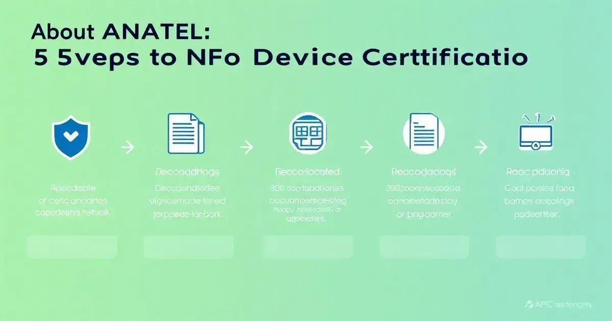 Sobre ANATEL: 5 Passos para Certificação NFC de Aparelhos