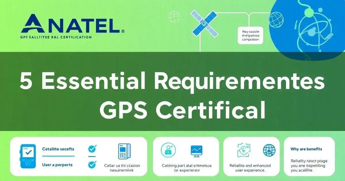 Sobre ANATEL: 5 Requisitos Essenciais para Certificação GPS