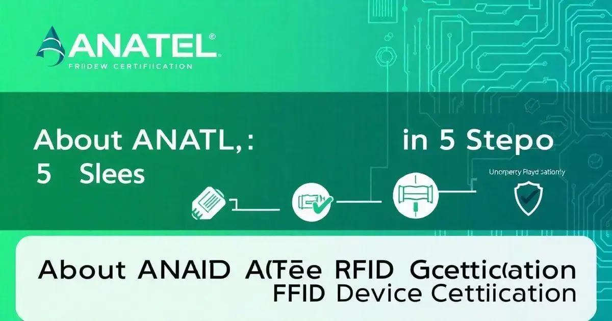 Sobre ANATEL: Certificação de Dispositivos RFID em 5 Passos