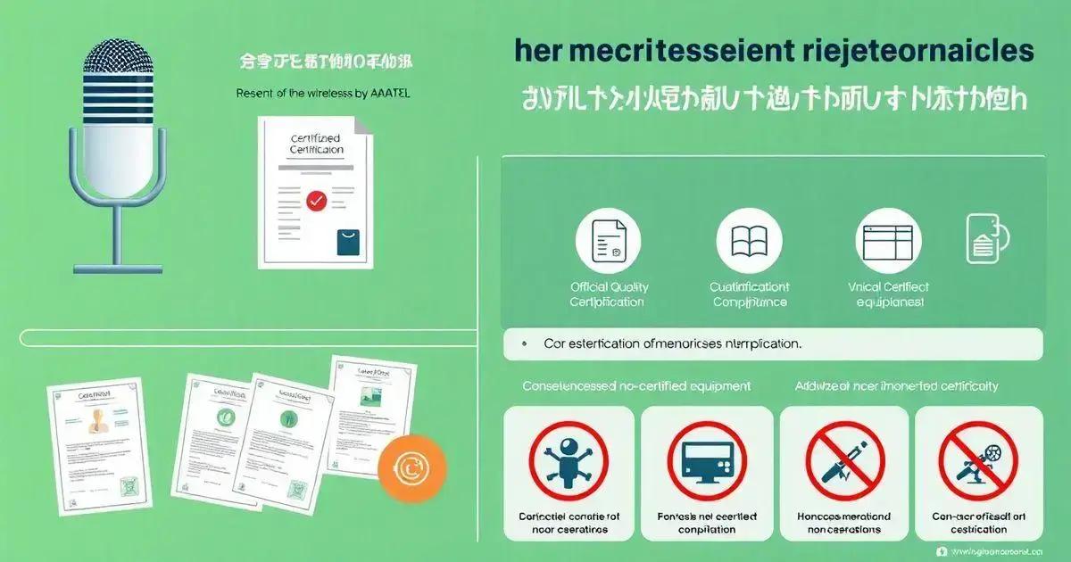 Sobre ANATEL: Normas Essenciais para Certificação de Microfones Sem Fio