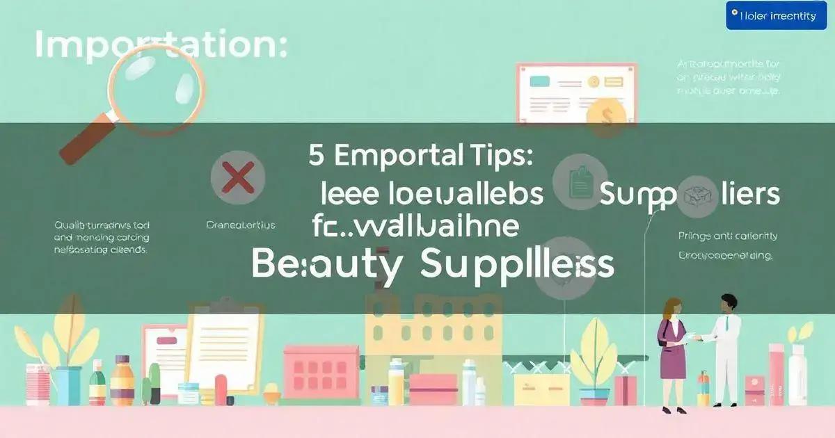 Sobre Importação: 5 Dicas Essenciais para Avaliar Fornecedores de Beleza