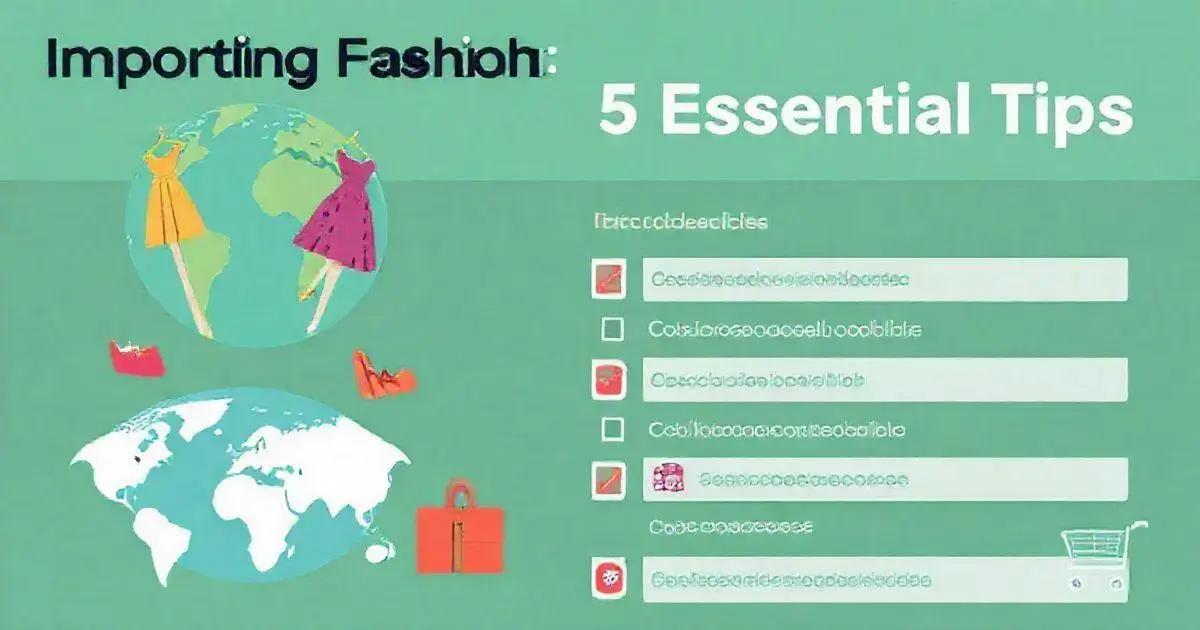 Sobre Importação: 5 Dicas Essenciais para Moda e Vestuário