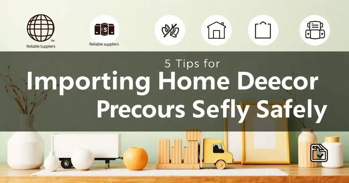 Sobre Importação: 5 Dicas para Importar Produtos de Decoração com Segurança