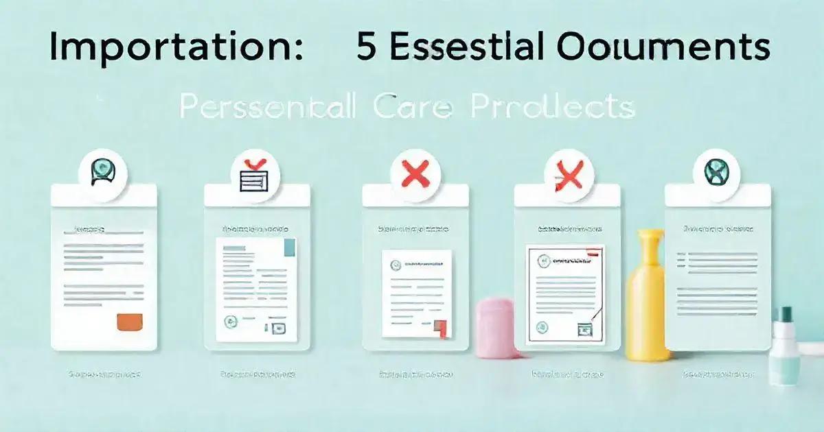 Sobre Importação: 5 Documentos Essenciais para Produtos de Cuidado Pessoal