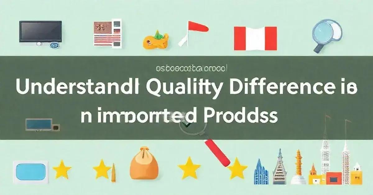 Sobre Importação: Entenda Diferenças na Qualidade de Produtos Importados