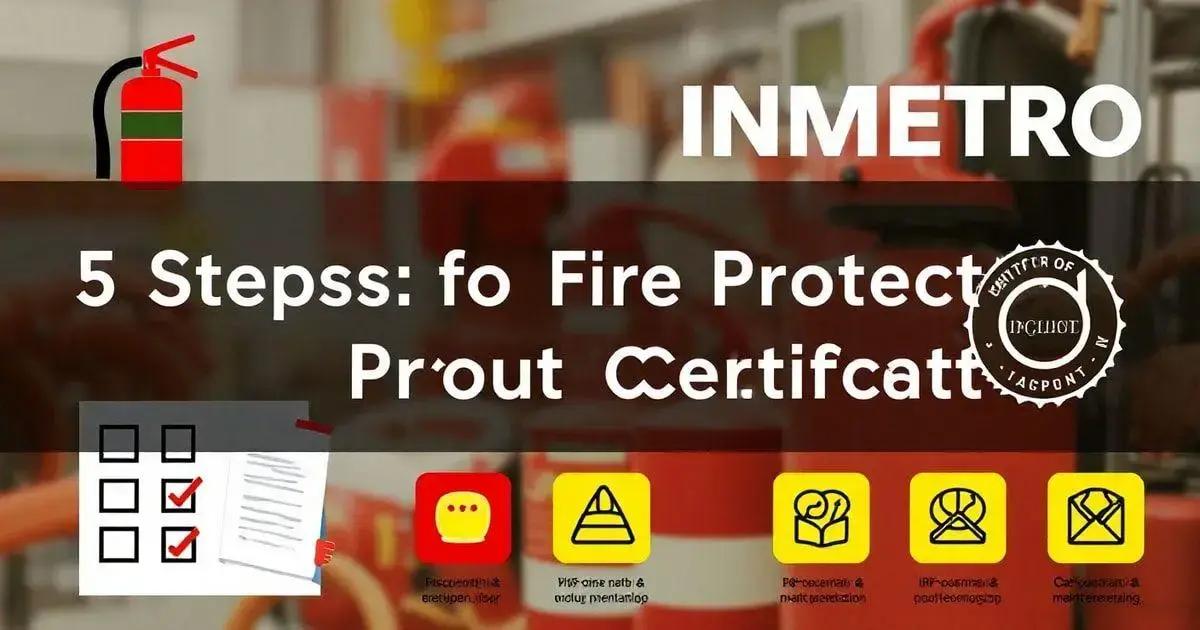 Sobre INMETRO: 5 Passos para Certificação de Produtos de Proteção Contra Incêndio