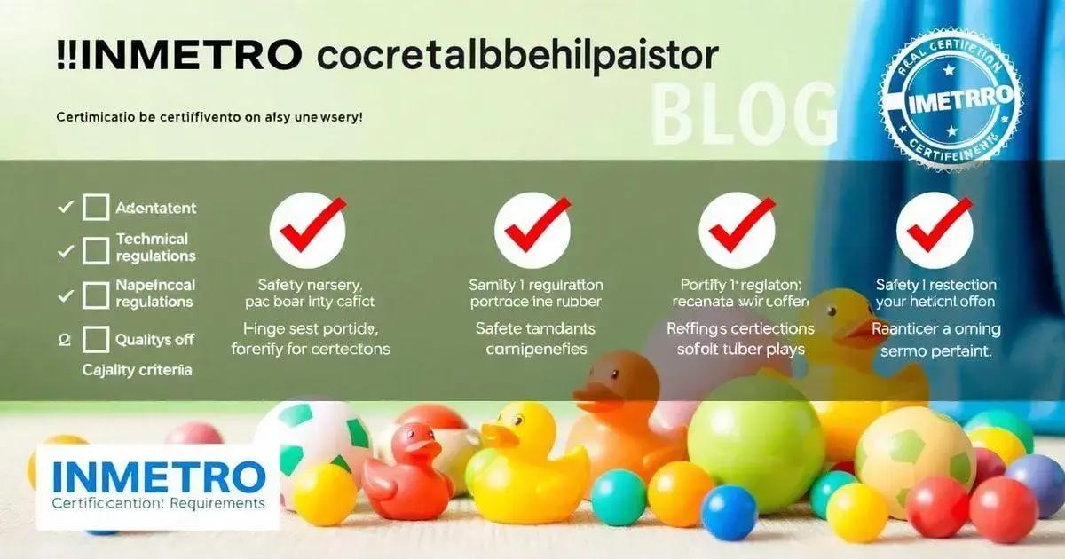 Sobre INMETRO: 5 Requisitos Essenciais para Certificação de Brinquedos de Borracha