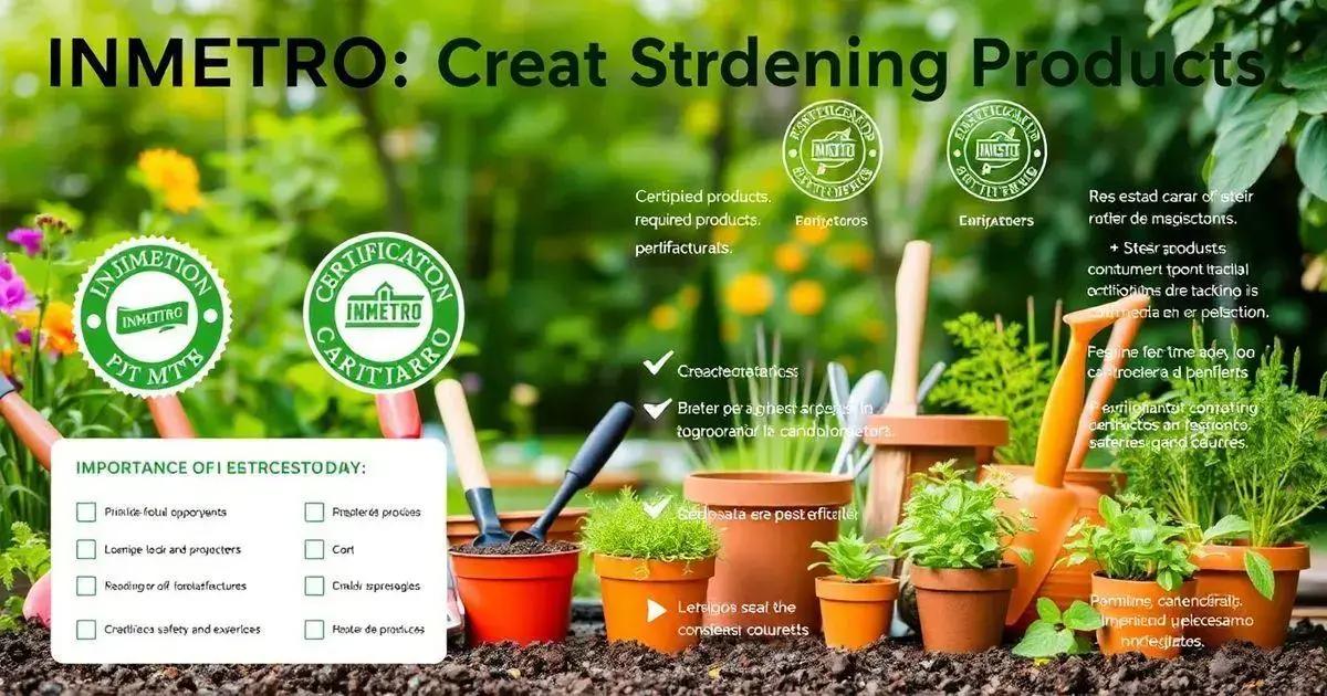 Sobre INMETRO: Certificação de Produtos de Jardinagem