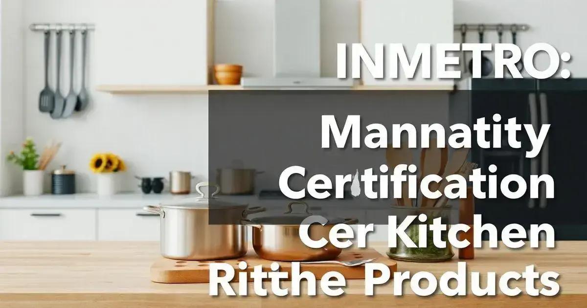 Sobre INMETRO: Certificação Obrigatória para Produtos de Cozinha