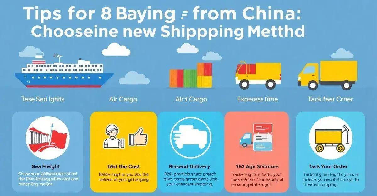 Tipos de Envio Disponíveis para Produtos da China