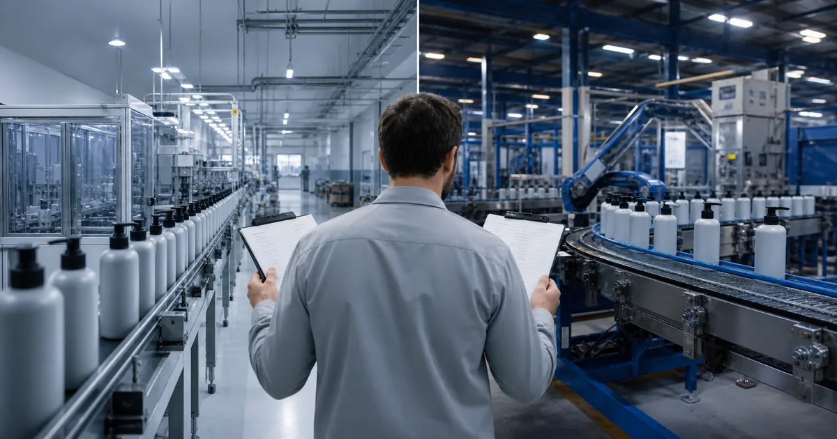 Comparação entre unidades fabris em processo de certificação INMETRO